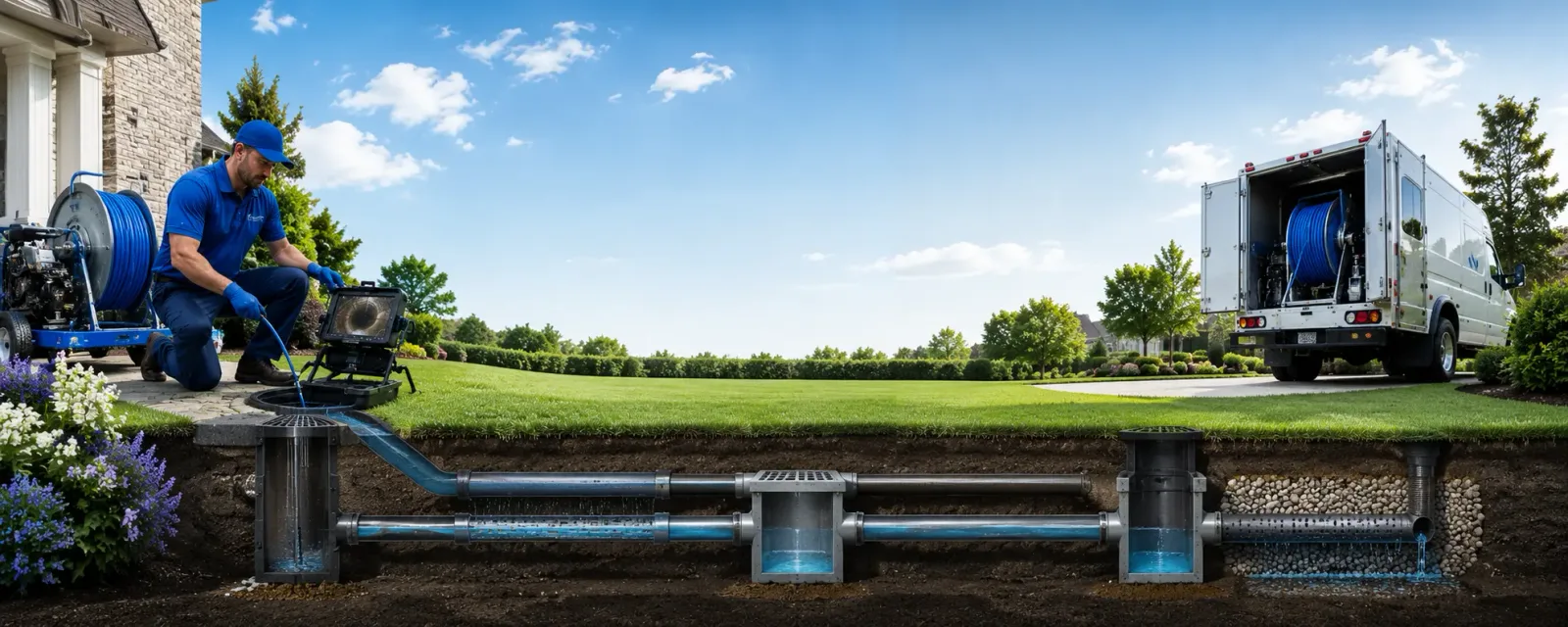 Outdoor drain cleaning information for Ransom, KS